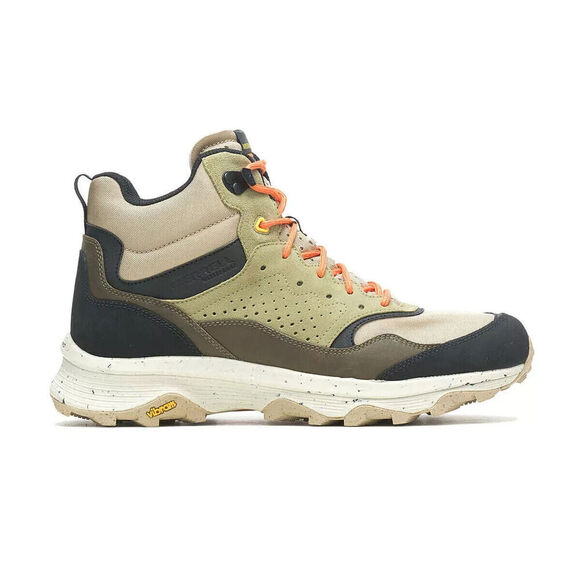 Merrell Speed Solo Mid J004535 Men 11.5 Clay Olive Waterproof Hiking Boot TF2695